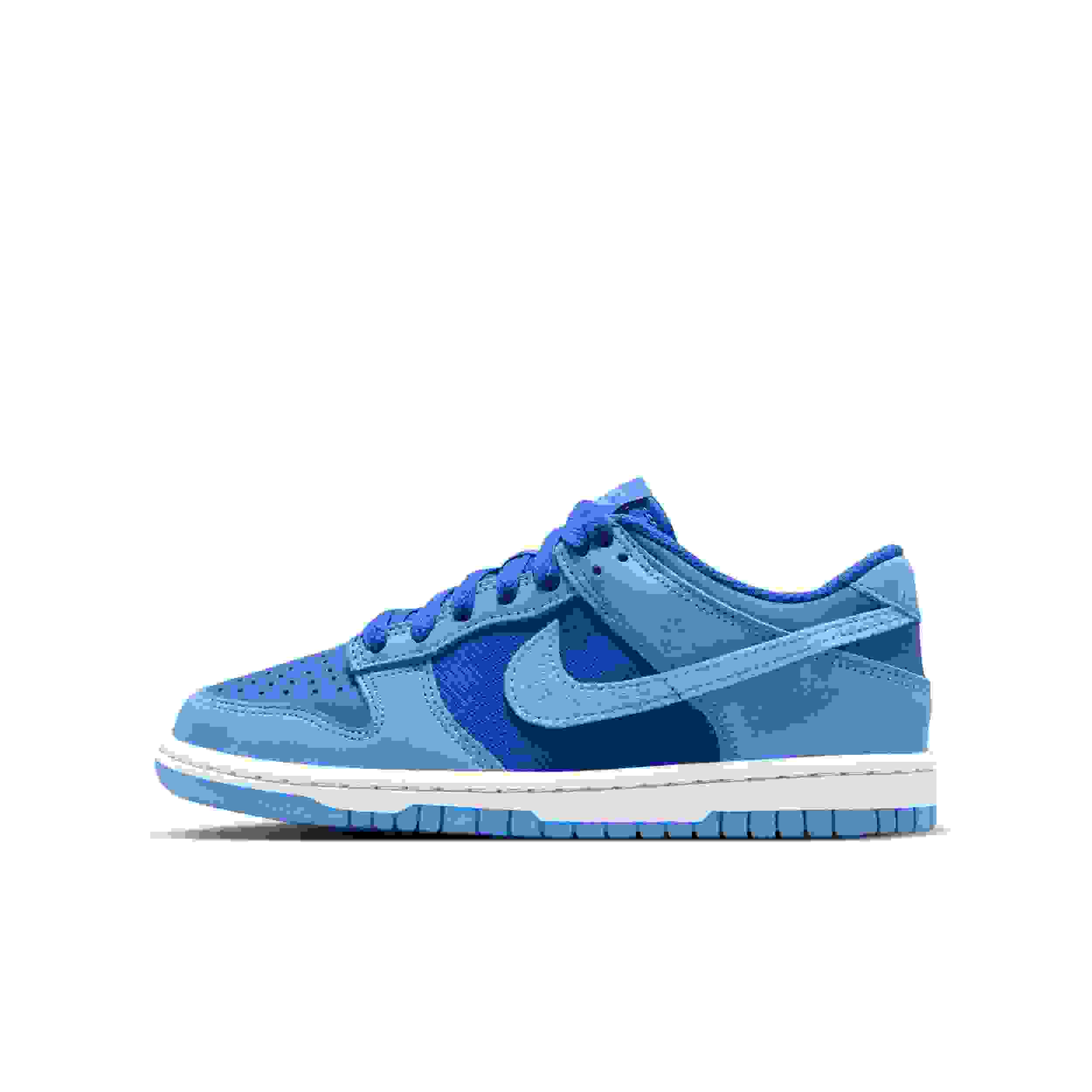 Nike Dunk Low SE Grade School Boys' "Game Royal/White/University Blue" Shoe